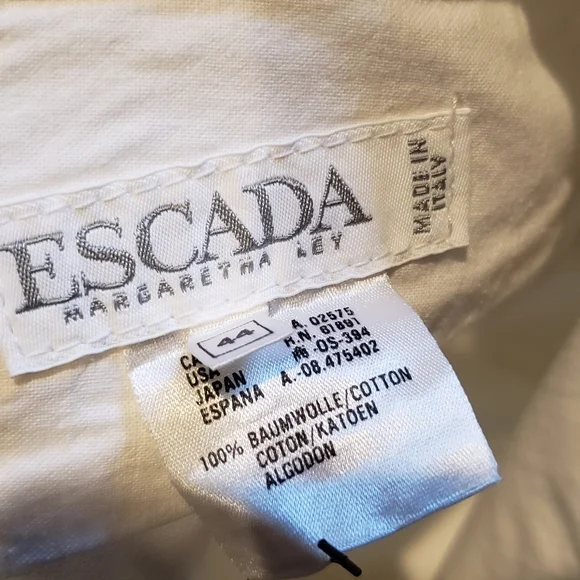 Vintage Escada White Jeans - Picture 11 of 13